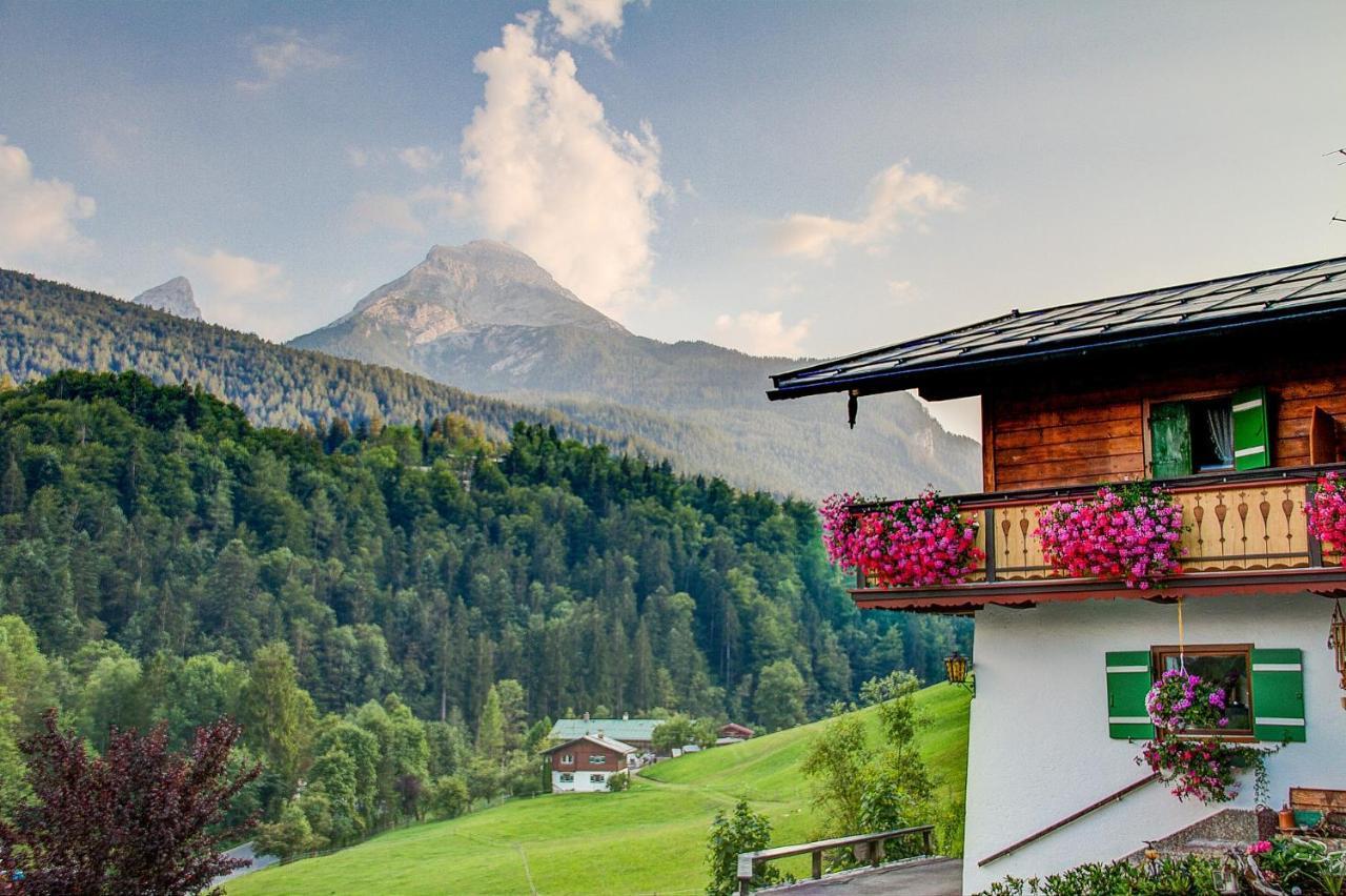 Ferienwohnung Wiesenlehen Bischofswiesen Exterior foto
