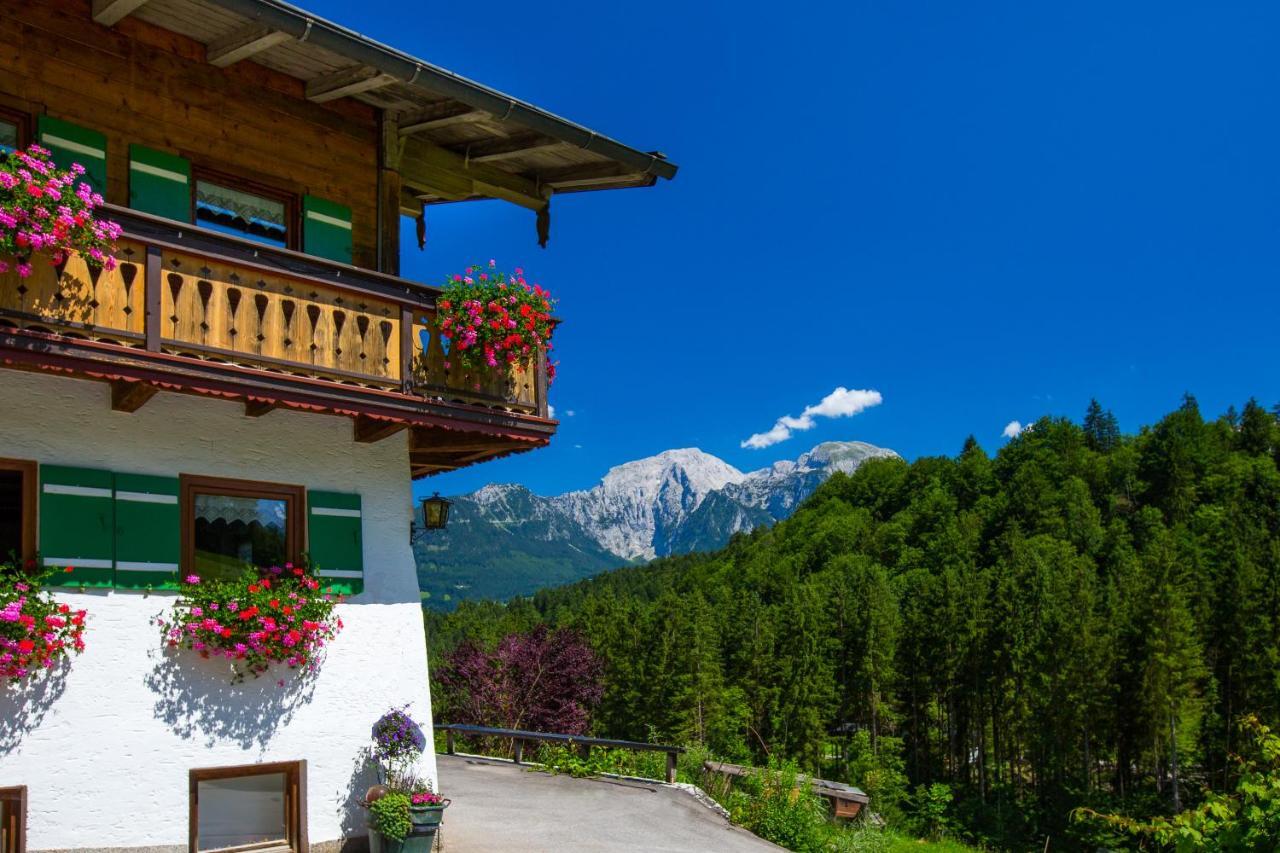 Ferienwohnung Wiesenlehen Bischofswiesen Exterior foto